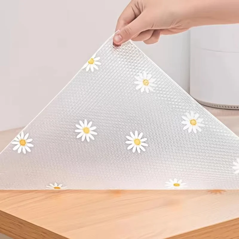 30x100cm EVA Thicken Drawer Mat Cabinet Waterproof Non-Slip Dot Texture Daisy Pattern Drawer Pad