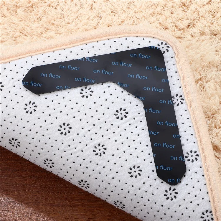 12PCS Non-Slip Rug Grippers Kitchen Mat Tapes Adhesive Grippers PU Pads Keeping Corners In Place