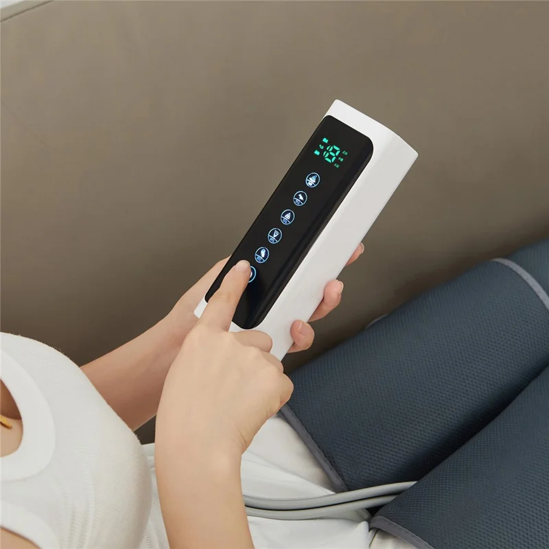 JB-706-03 3-section Air Compression Leg Massager Heat Therapy Muscle Relaxation Device for Thigh / Calf / Foot, EU Plug