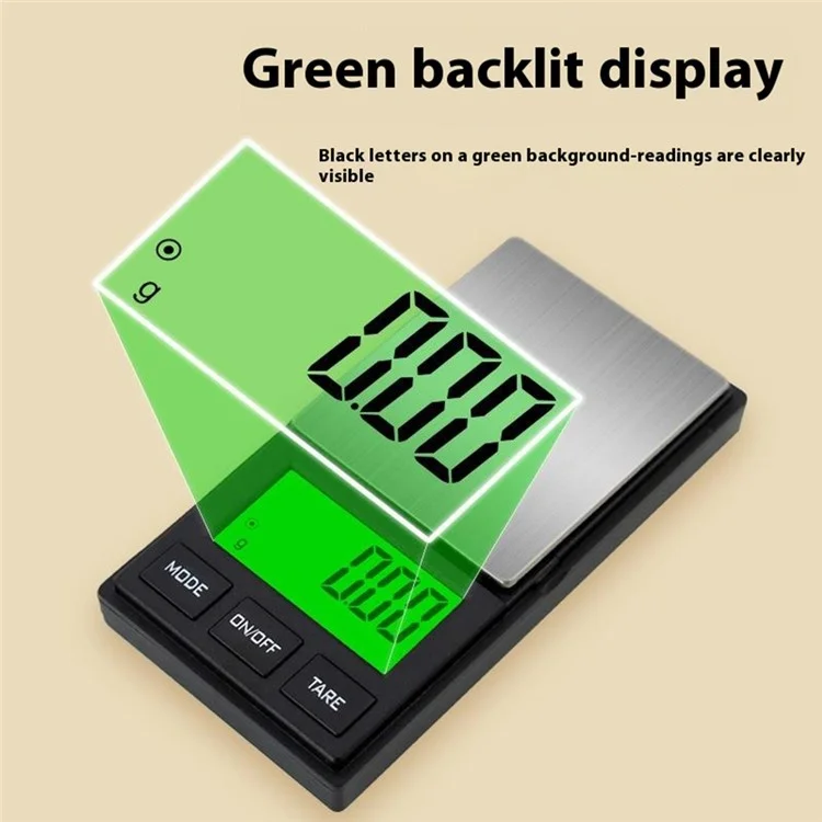 1000g  /  0.01g 5 Unités Portable Échelle de Bijoux en Acier Inoxydable Petite Échelle Électronique Numérique de Poche