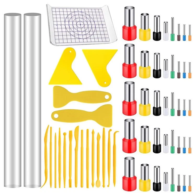 22050361 61pcs Polymer -Tonschneider Kunststoffmodellierungswerkzeuge Rundkreisformschneidere Form Mit Acryl -Tonwalze Zum Formen, Skulpturen, Keramikhandwerk Mit Keramikkeramik