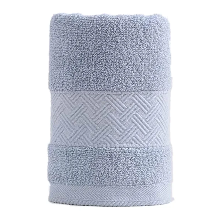 Toalha Altamente Absorvente Macia de Algodão Toalha de Banho Toalha de Mão Pano de Limpeza Facial - Azul