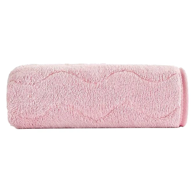 Serviette de bain en polaire de corail 35x75cm Super fortement absorbante Serviette de bain Séchage rapide Sans peluches Serviette de toilette - Rose