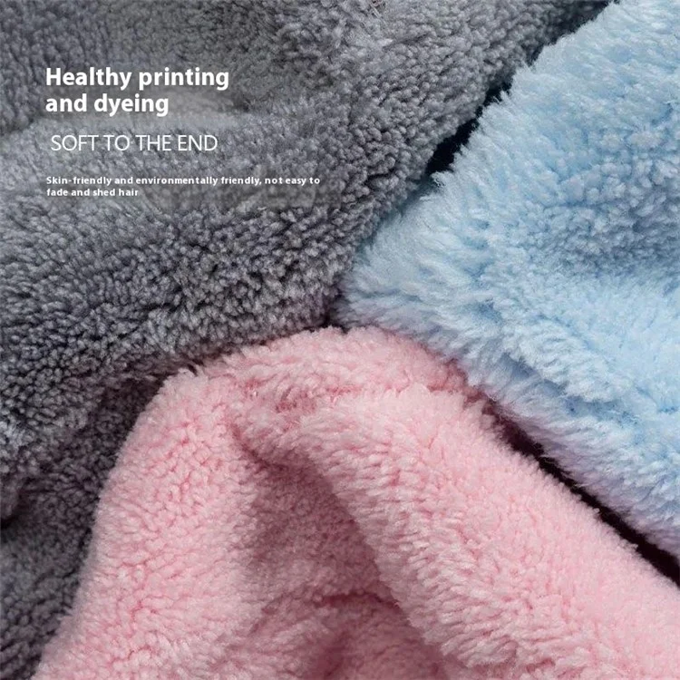 Serviette de bain en polaire de corail 35x75cm Super fortement absorbante Serviette de bain Séchage rapide Sans peluches Serviette de toilette - Rose