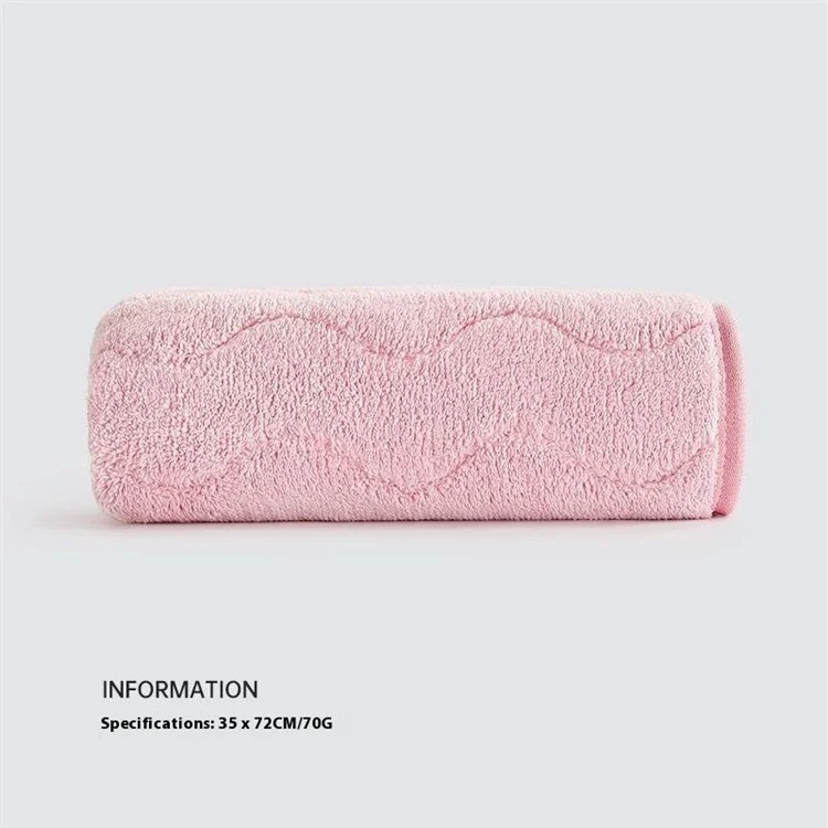 Serviette de bain en polaire de corail 35x75cm Super fortement absorbante Serviette de bain Séchage rapide Sans peluches Serviette de toilette - Rose