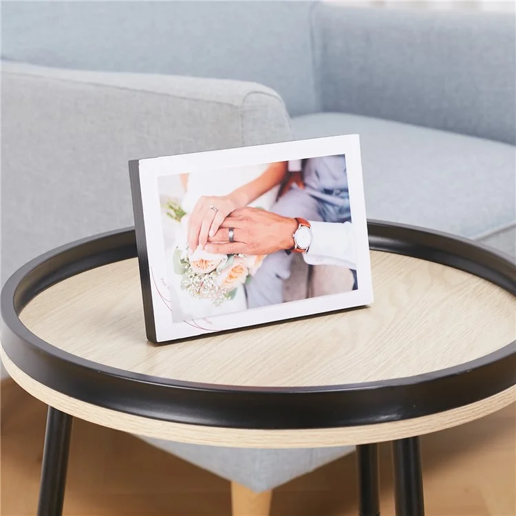 Bulk Purchasing 7-inch Photo Replaceable Picture Display Frame Self-Adhesive Wooden Photo Frame
