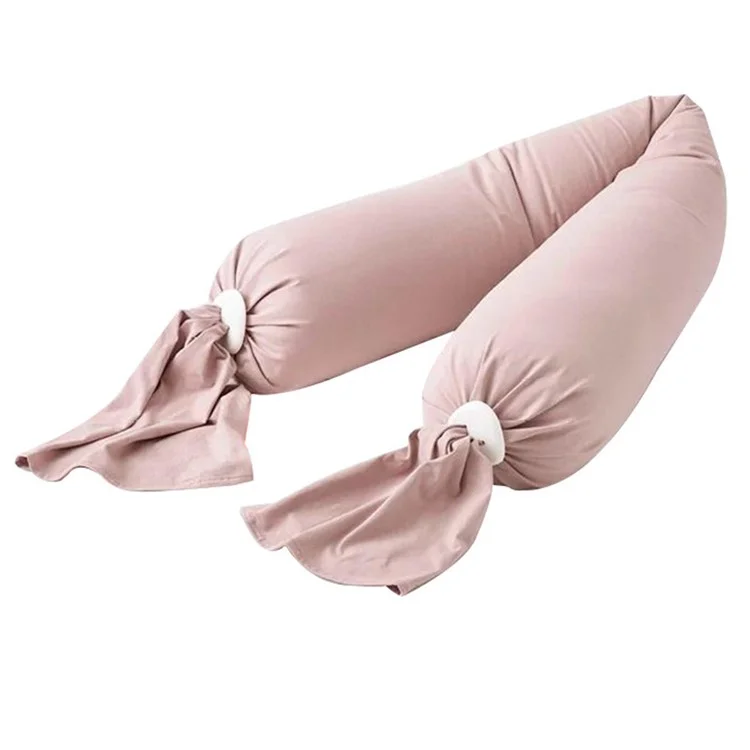 Adjustable Shaping Cushion for Side Sleeping Pregnancy Pillow for Back / Legs / Belly Support - Pink