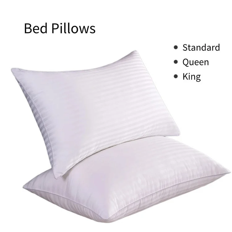 Travesseiro de Cama King Size 51x92cm Coleção Hotel Super Macio Alternativa de Pena (Tamanho King 20x36 Polegadas)