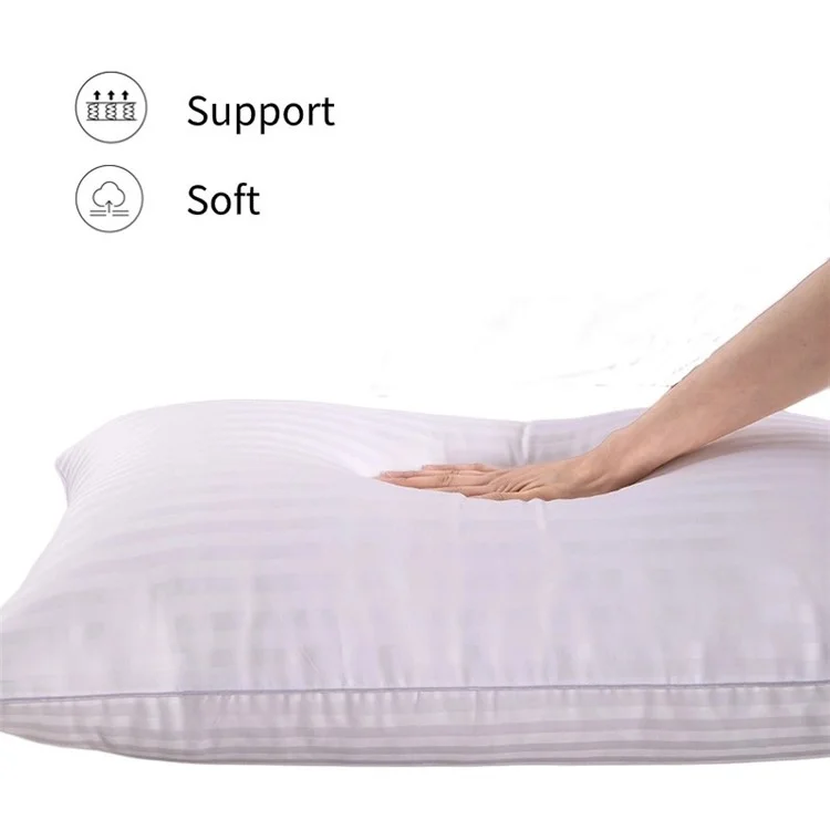 Travesseiro de Cama com Inserção de 51x76 cm, Coleção de Hotel Super Macio de Alternativa de Penas (Tamanho Queen 20x30 Polegadas)