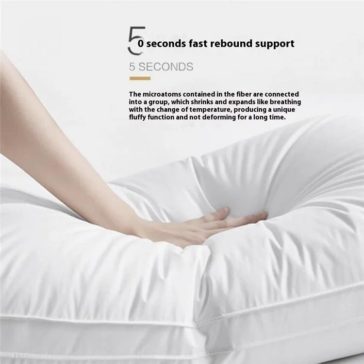 48x74cm Throw Pillow Insert Pure Cotton Cover High Pillow Polyester Stuffer Cushion 1000g