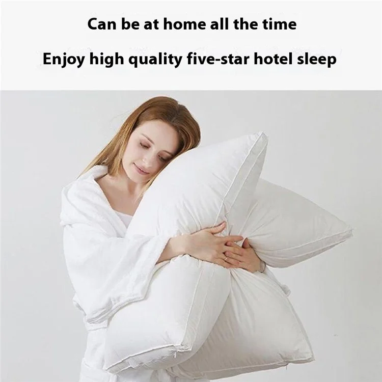 48x74cm Throw Pillow Insert Pure Cotton Cover High Pillow Polyester Stuffer Cushion 1000g
