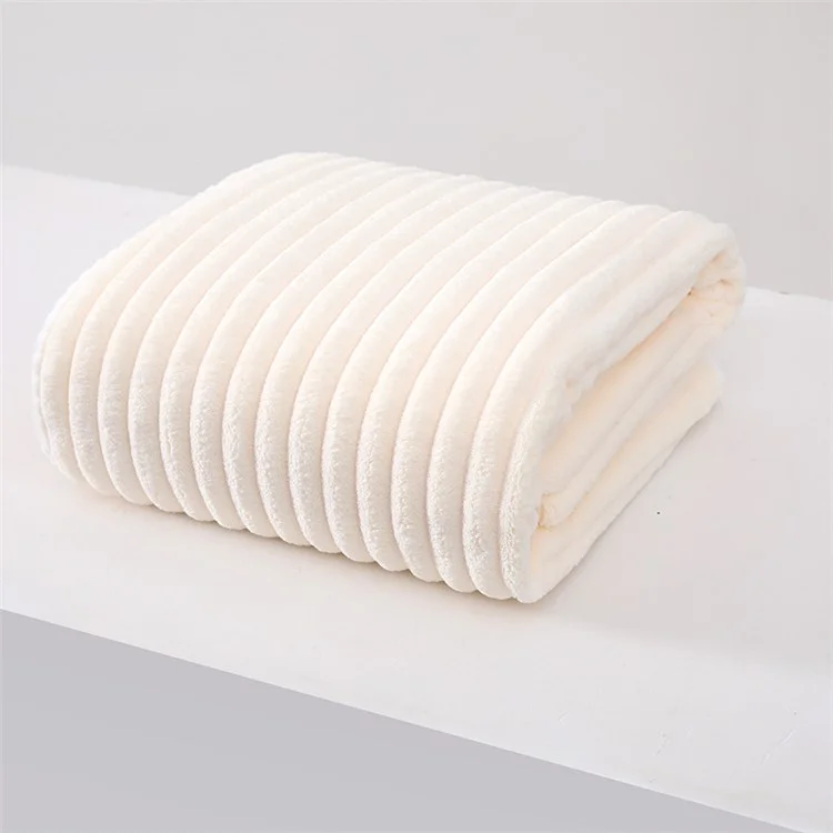 Asciugamano in Pile di Corallo 35x75cm, Super Assorbente, Asciugatura Rapida, Senza Pelucchi - Bianco