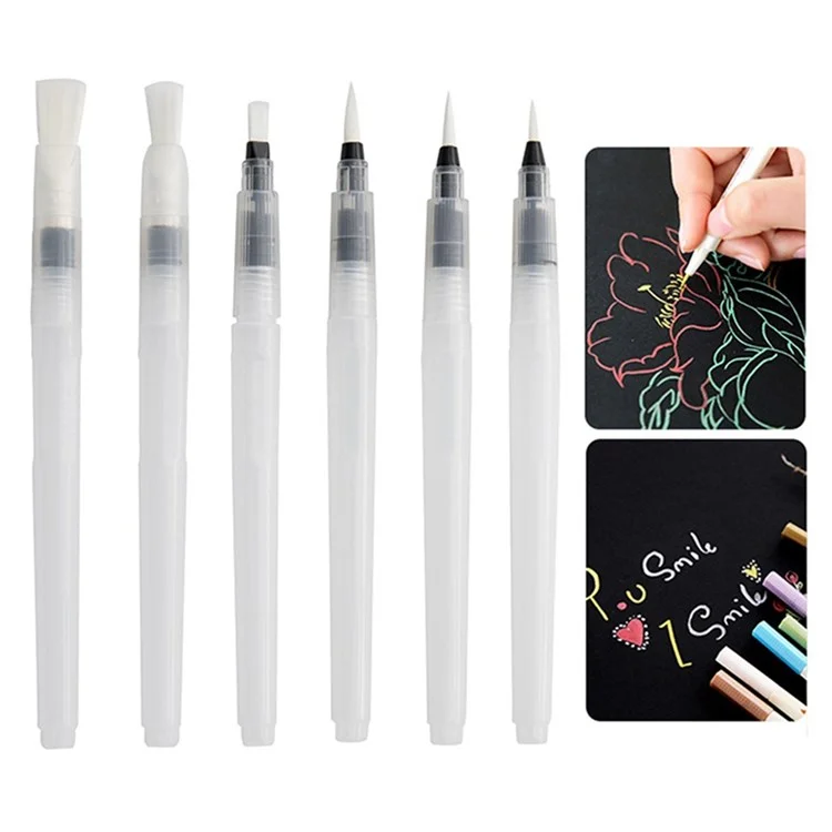 2102192 6pcs Estudiante DIY DIY Pintor Pintor Multipurpose Pintura Pincel Sincón de Lava de Tinta Pintura Coloreada