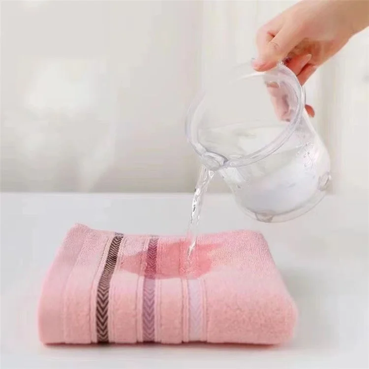 Toalhas de Rosto de Algodão com Padrão de Seta 34x74cm - Rosa