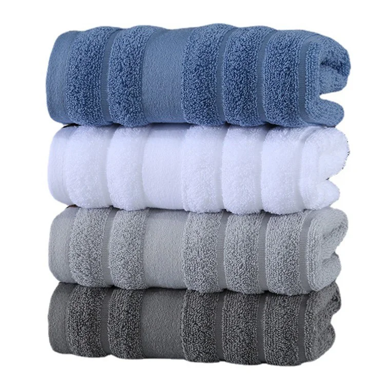 Toalhas de Rosto de Hotel Spa Algodão 34x74cm - Altamente Absorventes - Azul