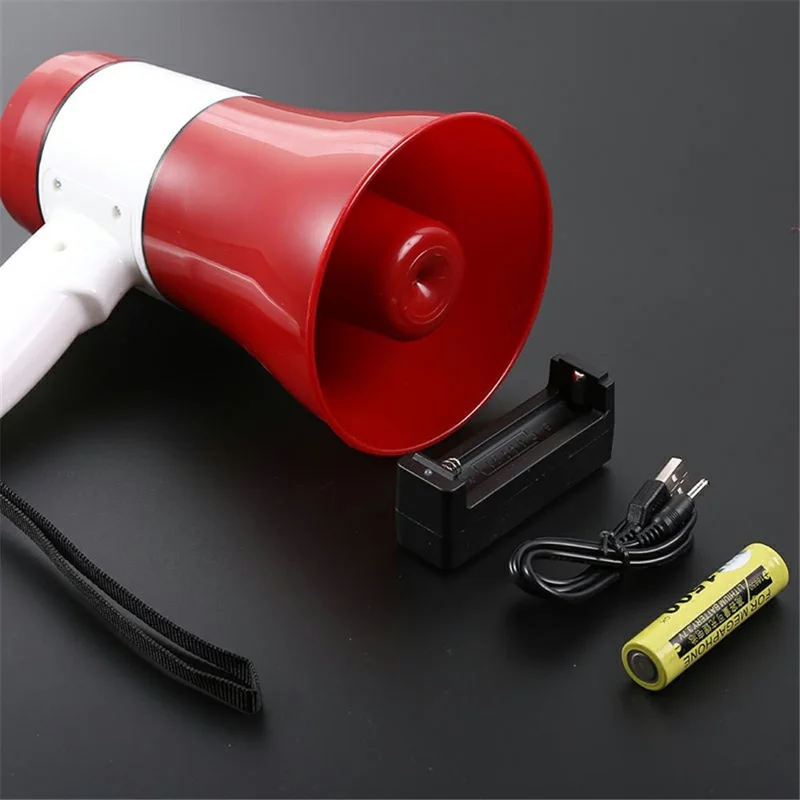 619U 30W High Power Outdoor Handheld Megaphone Recording Loop Playback Speaker