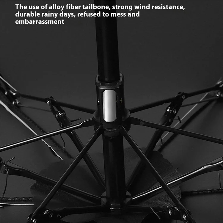 Mini Pocket Black Coating Parasol Sun Protection Rain-proof Six Ribs Umbrella with Capsule Box - Black