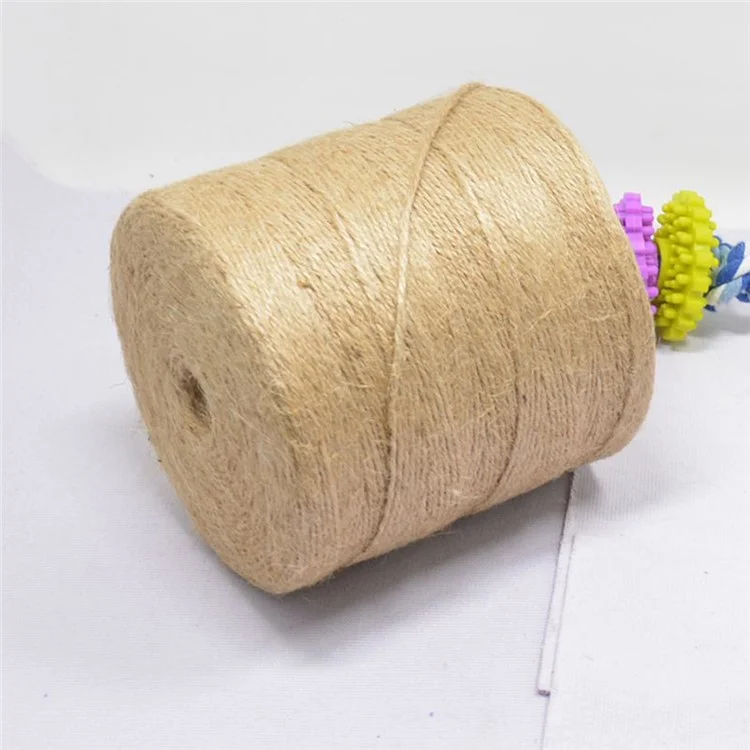 2mm Thickness Natural Jute Wire for Handmade Crafts DIY Projects Hemp Rope, Length: 100m