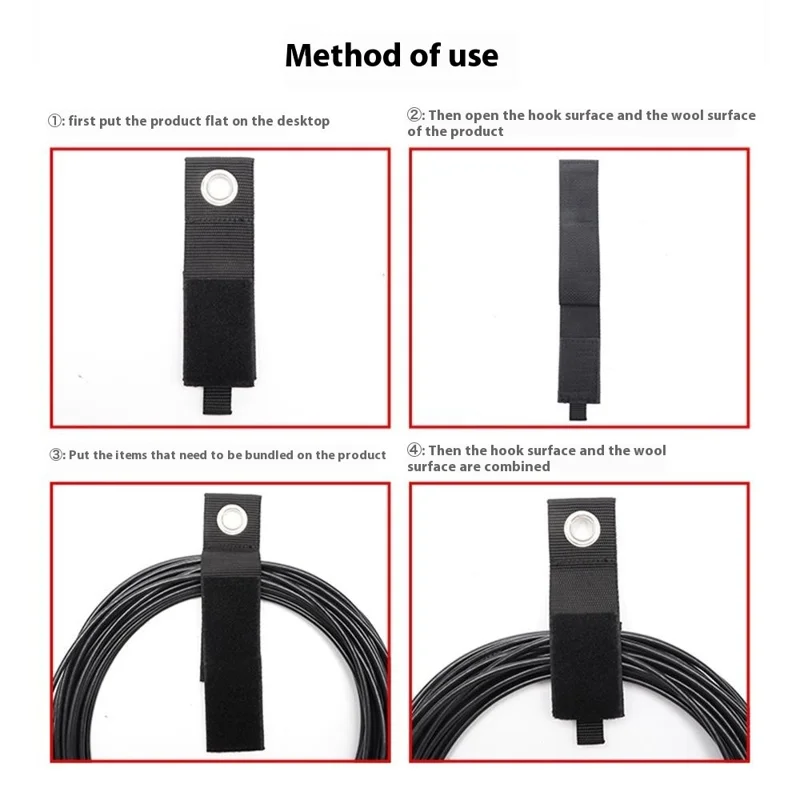 XXL: 50x508mm Home Tool Room Cord Storage Nylon Strap Heavy Objects Hanging Eyelet Tying Strap