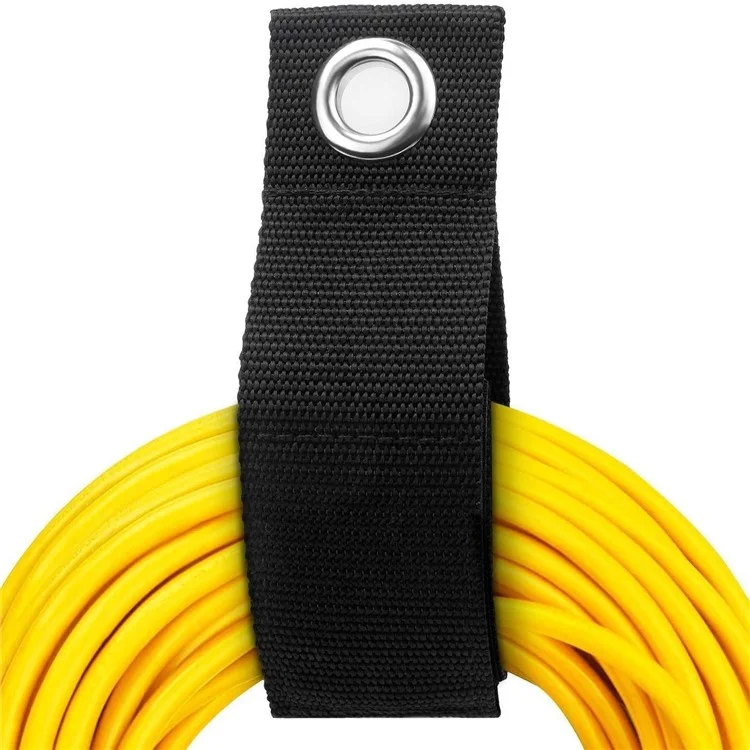 M: 38x260mm Home Tool Room Cord Storage Nylon Strap Heavy Objects Hanging Eyelet Tying Strap