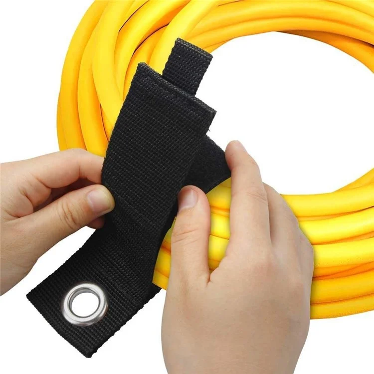 M: 38x260mm Home Tool Room Cord Storage Nylon Strap Heavy Objects Hanging Eyelet Tying Strap