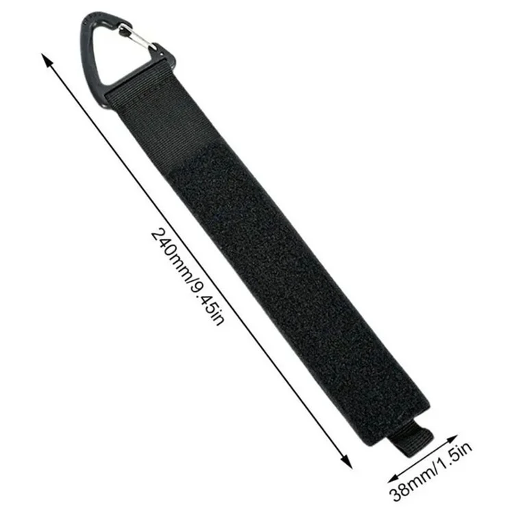 5Pcs Size L Carabiner Design Heavy Objects Tying Hanging Straps Extension Cord Nylon Storage Belt