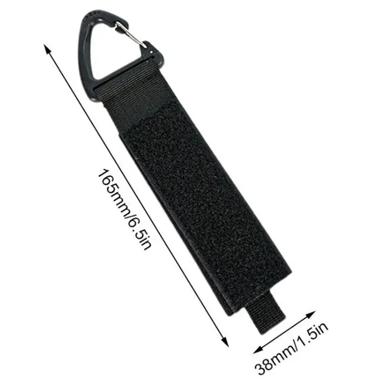 5Pcs Size S Carabiner Design Heavy Objects Tying Hanging Straps Extension Cord Nylon Storage Belt