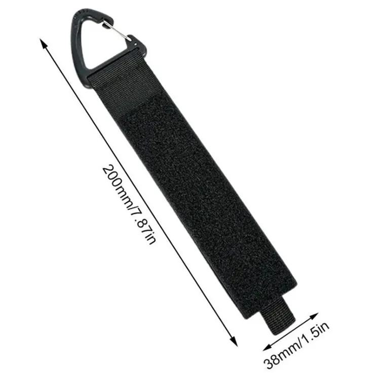 5Pcs Size M Carabiner Design Heavy Objects Tying Hanging Straps Extension Cord Nylon Storage Belt