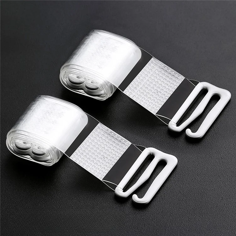1,8 cm Breite 1 Paar Traaceless Invisible bh Schultergurte Nicht-schlupf-tpu-unterwäsche Bh-träger - Transparent