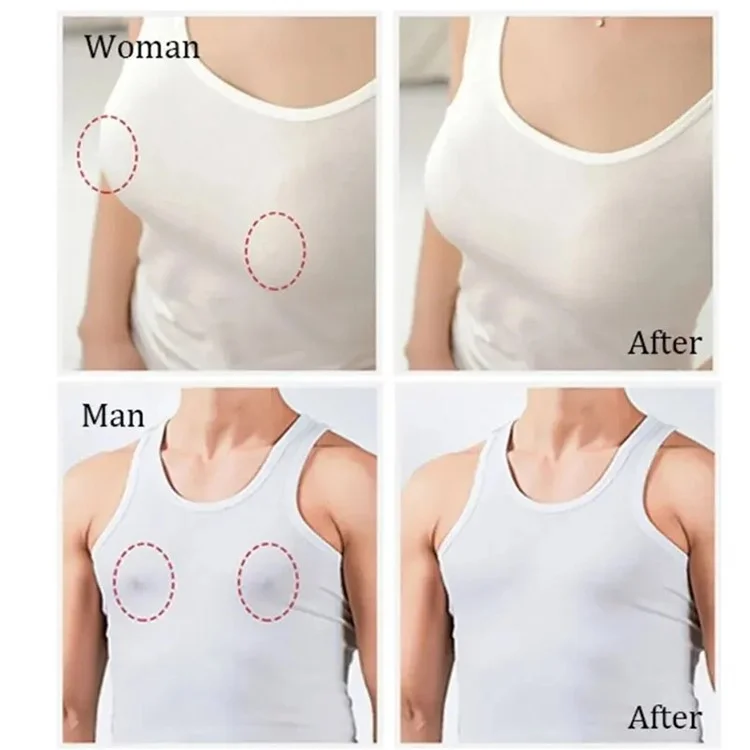 10 Peças de Capa Descartável Não Tecida para Mamilos Femininos, Respirável no Verão, Invisível - Formato Flor