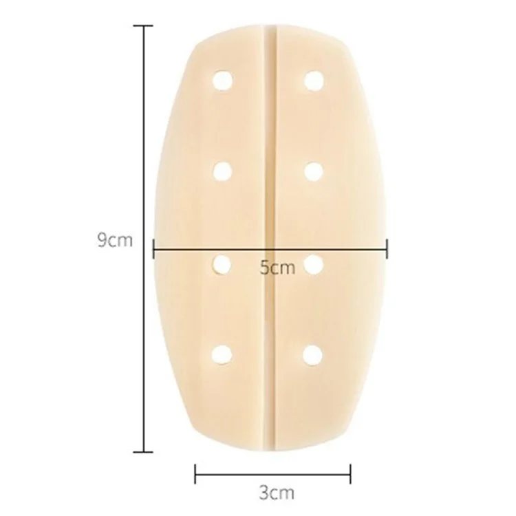 1 Pair Anti-slip Silicone Shoulder Pads Traceless Pressure Relief Bra Strap Shoulder Pad - Breathable / Light Skin Color