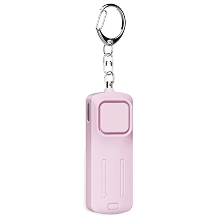 Outdoor Children Emergency Alarm with Light Portable Self-Defense 130dB Loud Alert Hanging Keychain - Pink