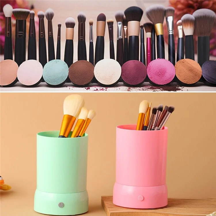 Pannello Per Trucco Elettrico Cleaspe Più Ricaricabile Ricaricabile Spazzole di Cosmetici Automatici Spugne Per Lavare lo Strumento di Pulizia - Verde