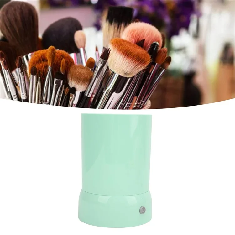 Pannello Per Trucco Elettrico Cleaspe Più Ricaricabile Ricaricabile Spazzole di Cosmetici Automatici Spugne Per Lavare lo Strumento di Pulizia - Verde