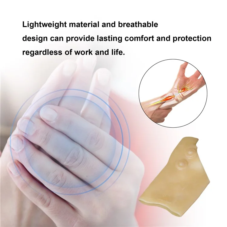 HOUKEA HKB05-A012-1-BU1 1Stück Silikon-Handpflegehandschuh Magnetische Therapie Handgelenkschmerzen Lindern Gelenkpflege-Handschuh