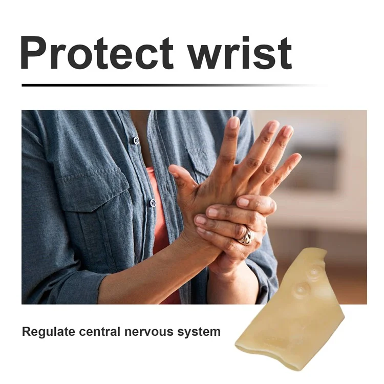 HOUKEA HKB05-A012-1-BU1 1Stück Silikon-Handpflegehandschuh Magnetische Therapie Handgelenkschmerzen Lindern Gelenkpflege-Handschuh