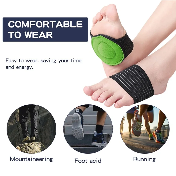HOUKEA HKB05-A014-1-GY1 1 Pair Acupoint Magnetic Therapy Front Foot Pad Relieve Fatigue Weight Loss Foot Pad