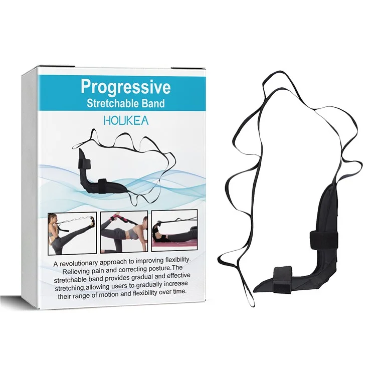 Houkea HKB08-A007-1-WH1 Progressive Dehnbare Gürtelkörper-forming Yoga Dehnung Der Knöchelspannungsseil