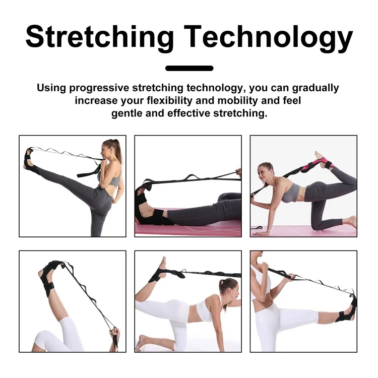 Houkea HKB08-A007-1-WH1 Progressive Dehnbare Gürtelkörper-forming Yoga Dehnung Der Knöchelspannungsseil