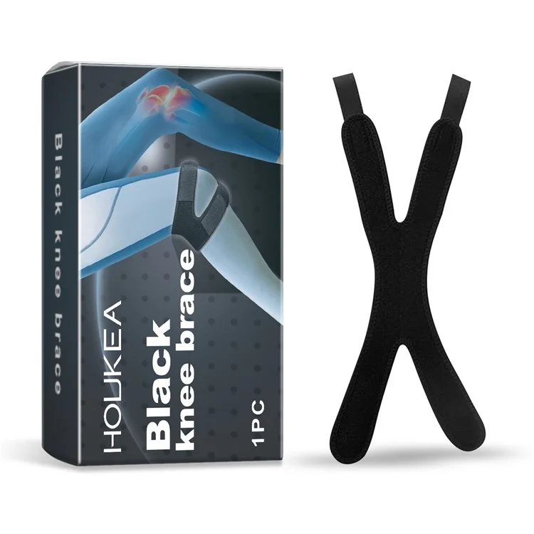 Houkea J01-0106-01 1pc X Form Knie Wrap Therapie Wiederherapie-stützklammer Für Outdoor-sportarten