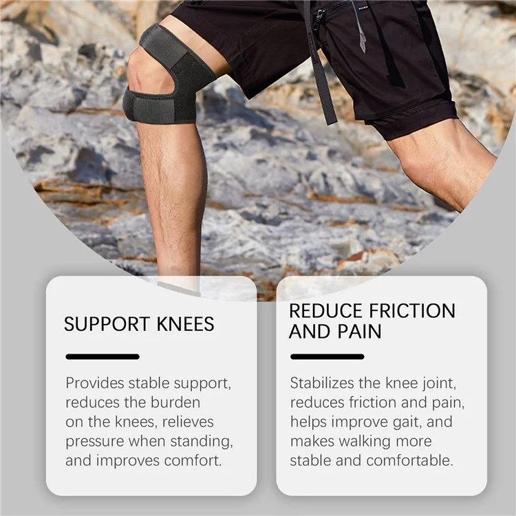 Houkea J01-0106-01 1pc X Form Knie Wrap Therapie Wiederherapie-stützklammer Für Outdoor-sportarten