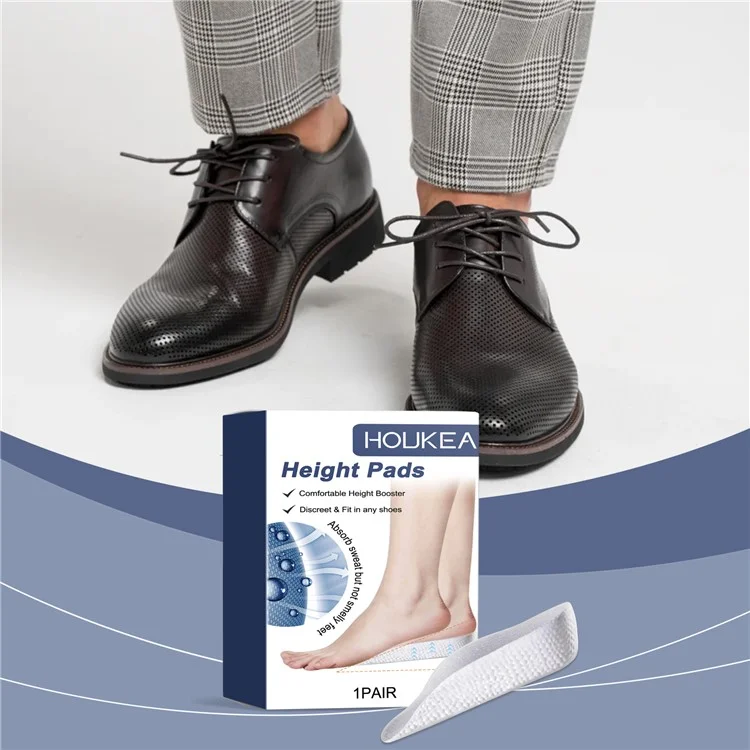 HOUKEA HK-J01-0104-01 1 Pair Increase Height Insoles Arch Support Heighten Insoles Shoes Pads