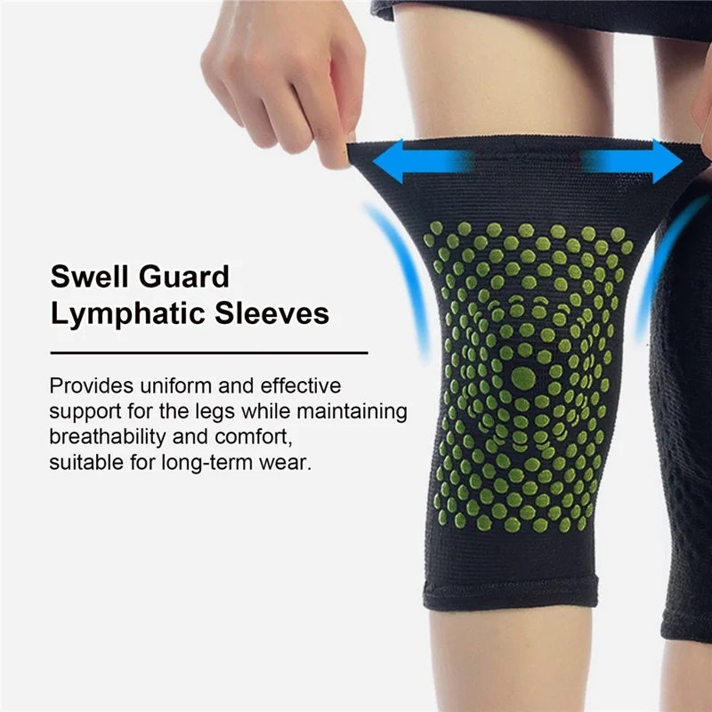 HOUKEA HKB05-A010-1-GN1 Self-Heating Lymphatic Knee Sleeves Swell Guard Knee Bandage