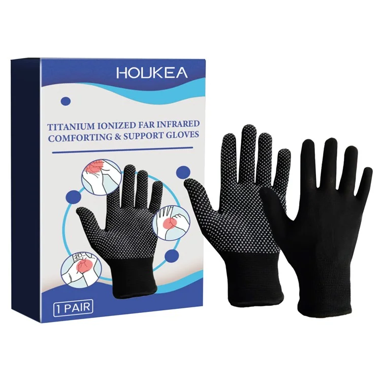 Houkea HKA06-A036-1-WH1 1 Paar Steifheit Schmerzlinderung Handschuhe Berührung Kontrolle Voller Finger Handpflege Handschuhe