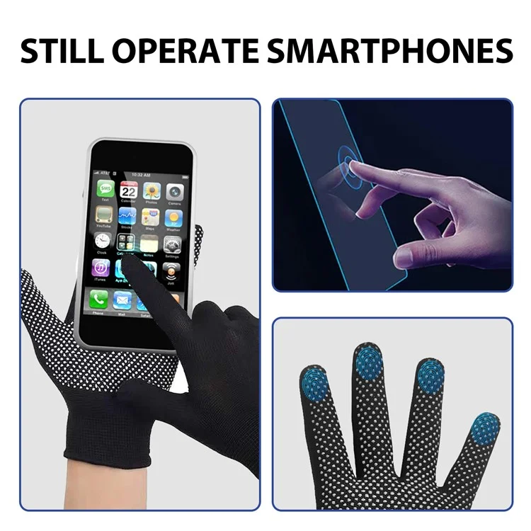 Houkea HKA06-A036-1-WH1 1 Paar Steifheit Schmerzlinderung Handschuhe Berührung Kontrolle Voller Finger Handpflege Handschuhe
