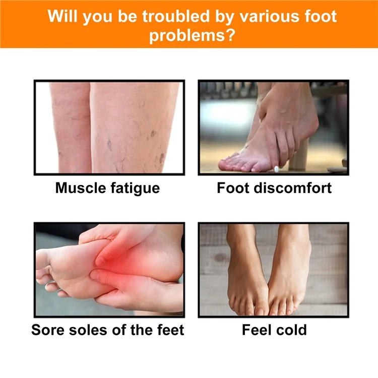 Houkea HKA06-A035-1-BK1 1 Paar Turmalin Ionische Massage-socken Winter Warme Fußpflege Massage Socken