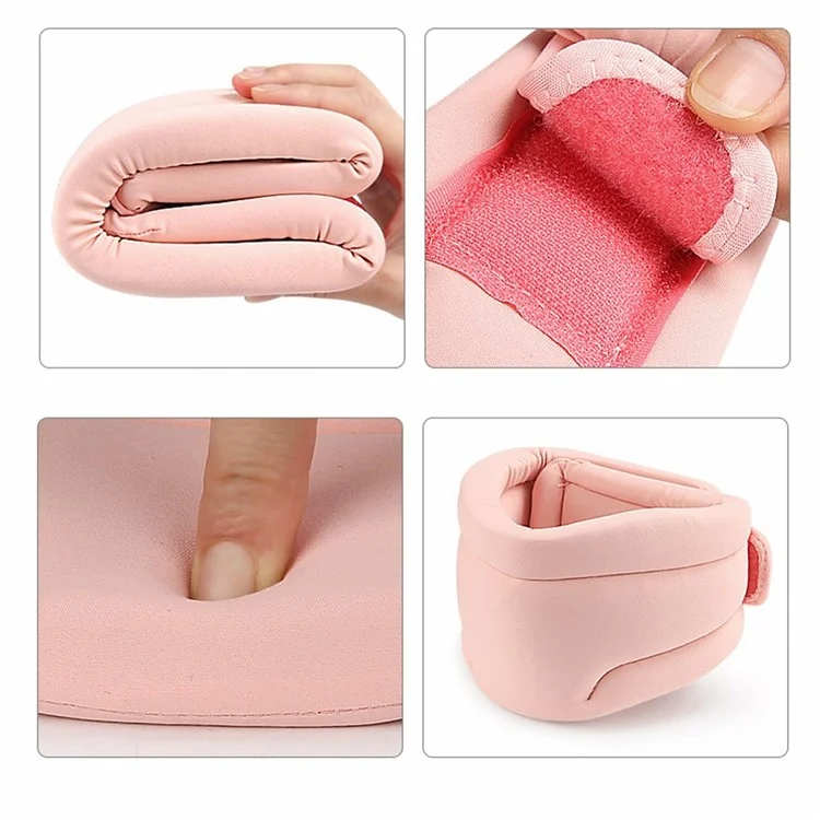 Collar Con Esponja Suave de la Esponja Suave Soporte de Cuello Transpirable Para el Alivio de la Presión de la Columna Cervical - Gris