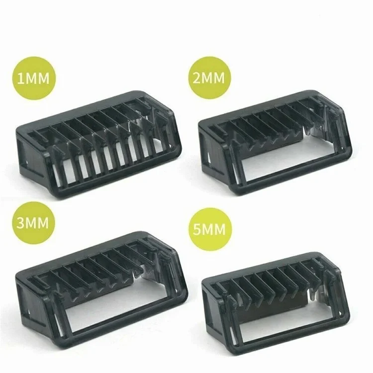 Para Philips One Blade Series Electric Shaver Blade Guide Comb Set - 1mm+2mm+3mm+5mm Comb
