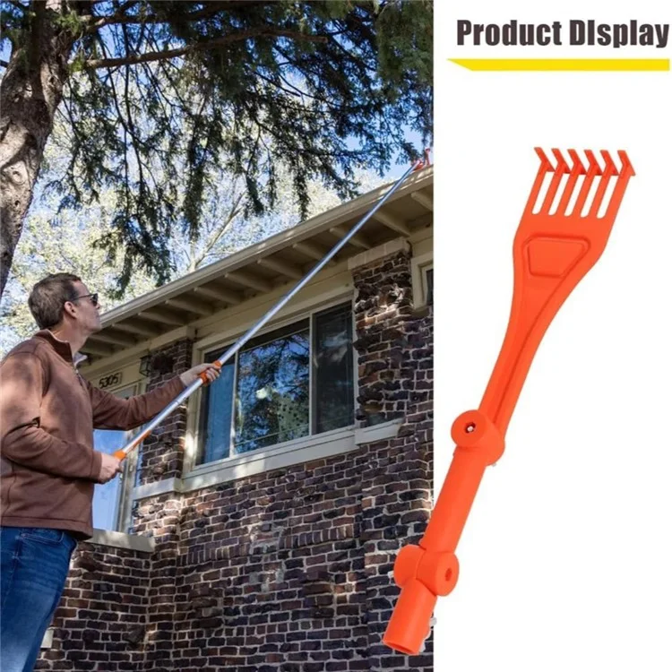 Plastic Gutter Cleaning Rake Roof Gutter Scoop Garden Leaf Remover Rain Gutter Cleaning Tool