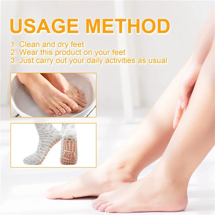 HOUKEA HKA06-A013-1-YE1 1 Paar Wärmesocken zur Linderung von Beinschmerzen, atmungsaktiv, rutschfest, Fußpflege-Massage-Socken